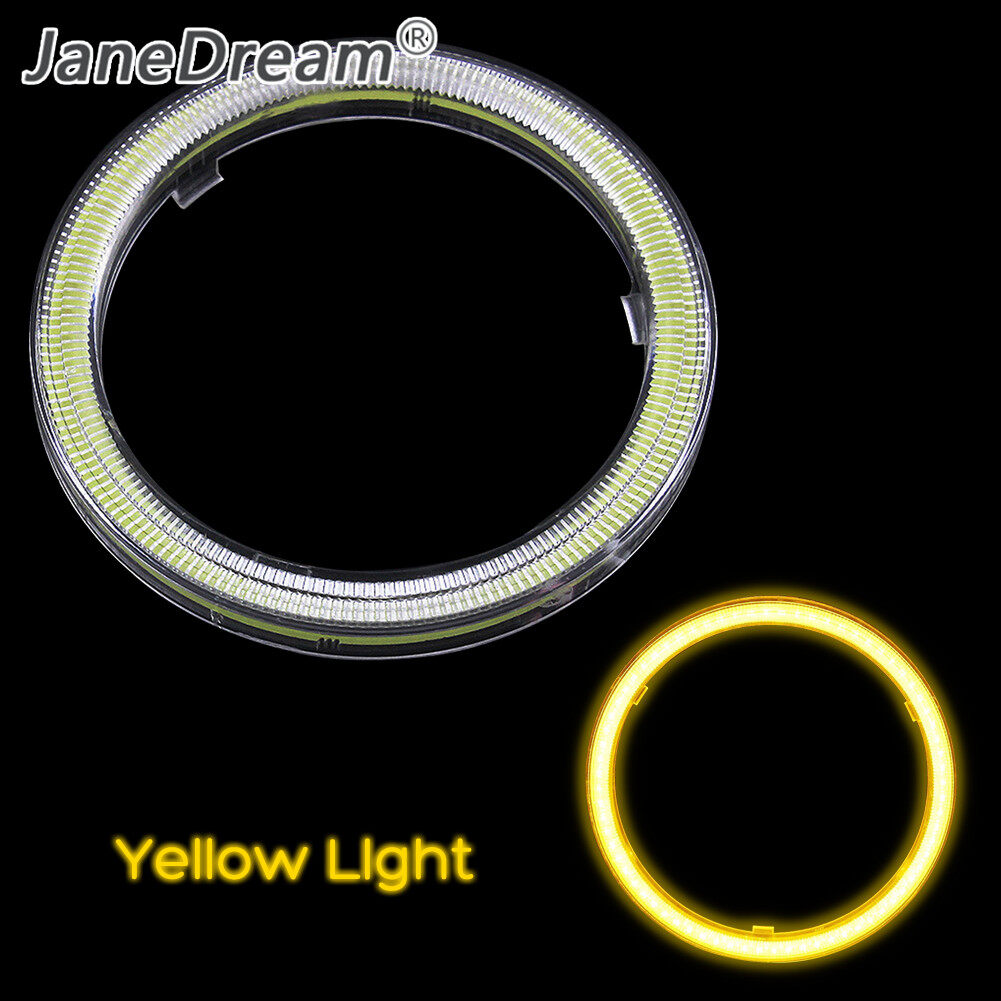 JaneDream 1Pc 70mm Car Led Fog Light Angel Eyes Halo Ring For 12V Car Daytime Running Light DRL Headlight