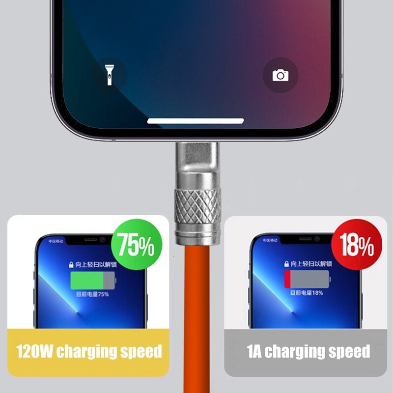 Cáp USB sạc siêu nhanh 120W 6A Silicone lỏng sạc nhanh sạc Micro USB dòng dữ liệu Huawei dây cáp cho XIAOMI