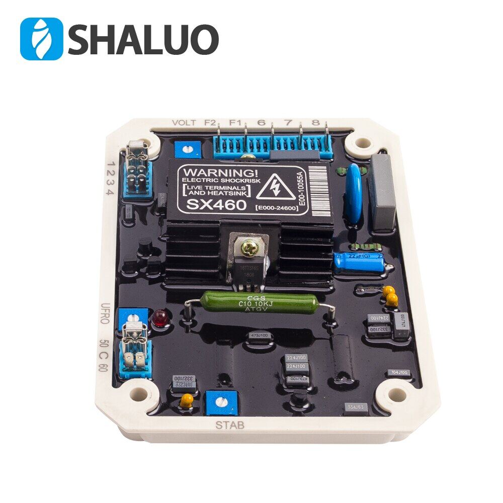 Bộ Điều Chỉnh Tự Động Máy Phát Điện AVR SX460 Chất Lượng Cao Bộ Ổn Định Diesel Điện Động Cơ Máy Phát Điện Điều Khiển Bảng Mạch