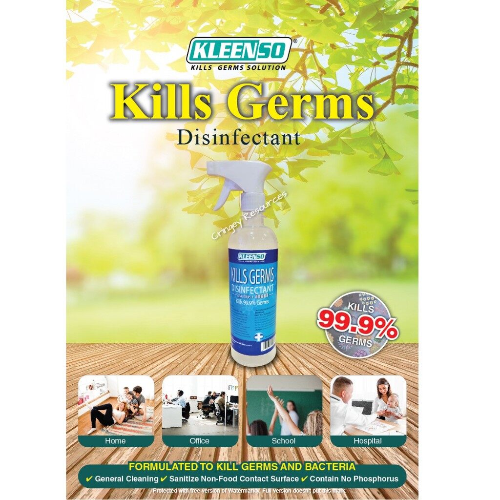 Kleenso Kill Germs Disinfectant 500ml Lazada