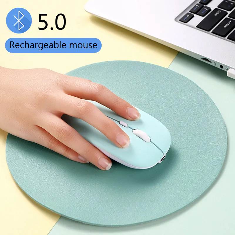 Chuột bluetooth không dây cho ipad/Macbook máy tính xách tay bluetooth chuột 2.4GHz không dây quang có thể sạc lại chuột siêu mỏng im lặng chuột cho PC/máy tính xách tay/điện thoại/máy tính bảng