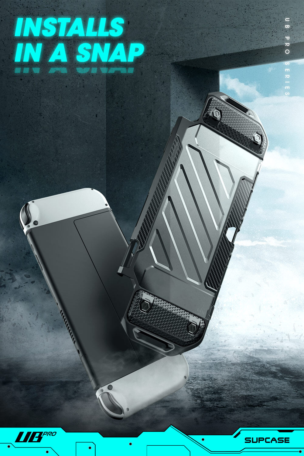 SUPCASE cho Bộ chuyển đổi Nintendo OLED trường hợp 2021 Unicorn Beetle PRO bảo vệ cấp quân sự công tắc điều khiển tương thích dockable bảo vệ Bìa Phụ kiện cho Bộ chuyển đổi Nintendo OLED