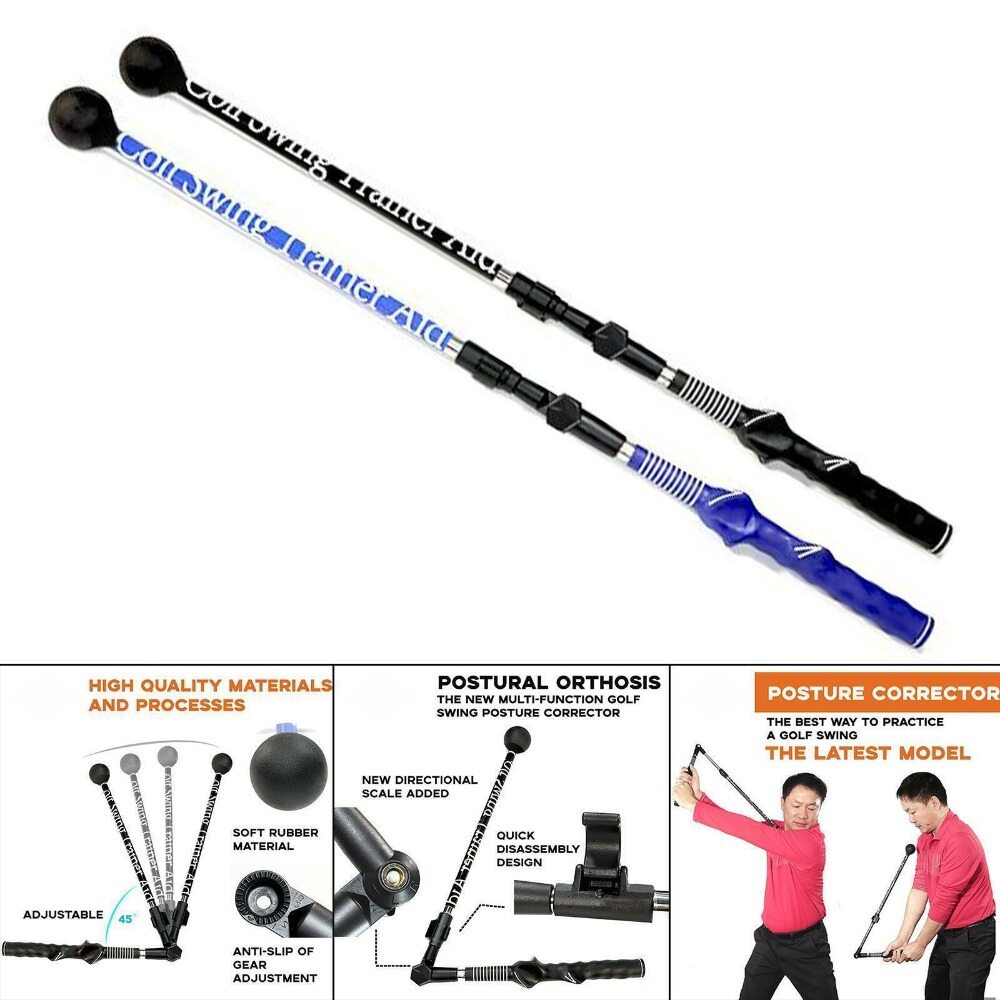 LUQIU Gậy Tập Đầu Nặng Chỉnh Tư Thế Ngoài Trời Tiện Dụng Dụng Cụ Huấn Luyện Bạt Gôn Thực Hành Câu Lạc Bộ Golf Công Cụ Hỗ Trợ Giảng Dạy