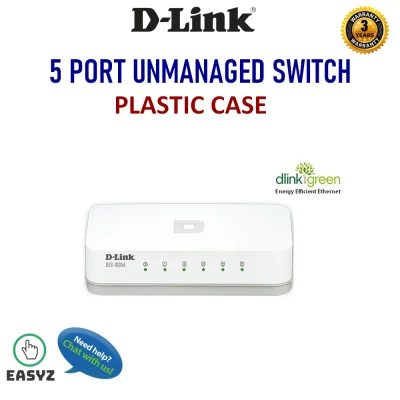 D-LINK aka DES-1005C DES-1008A DES-1008C 5 Port 8 Port 10/100 Fast Ethernet Desktop Unmanaged Switch in Plastic Casing support MDI/MDIX