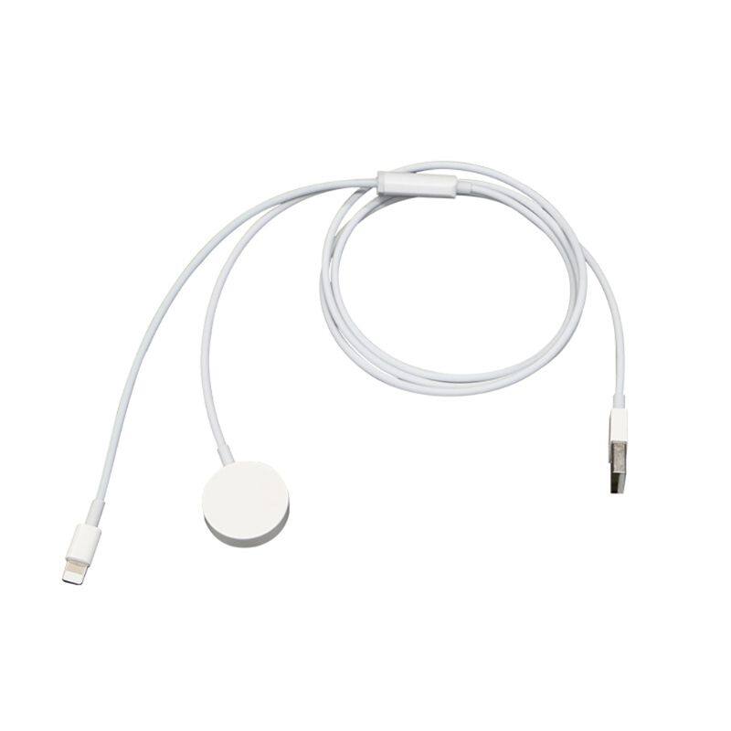 Portable 2 In 1 Wireless Charger Charging Cable for Apple Watch Series 1 2 3 4 38MM 40MM 42MM 44MM for iPhone XR Xs Xs Max X 8 Plus 7 Plus Accessories