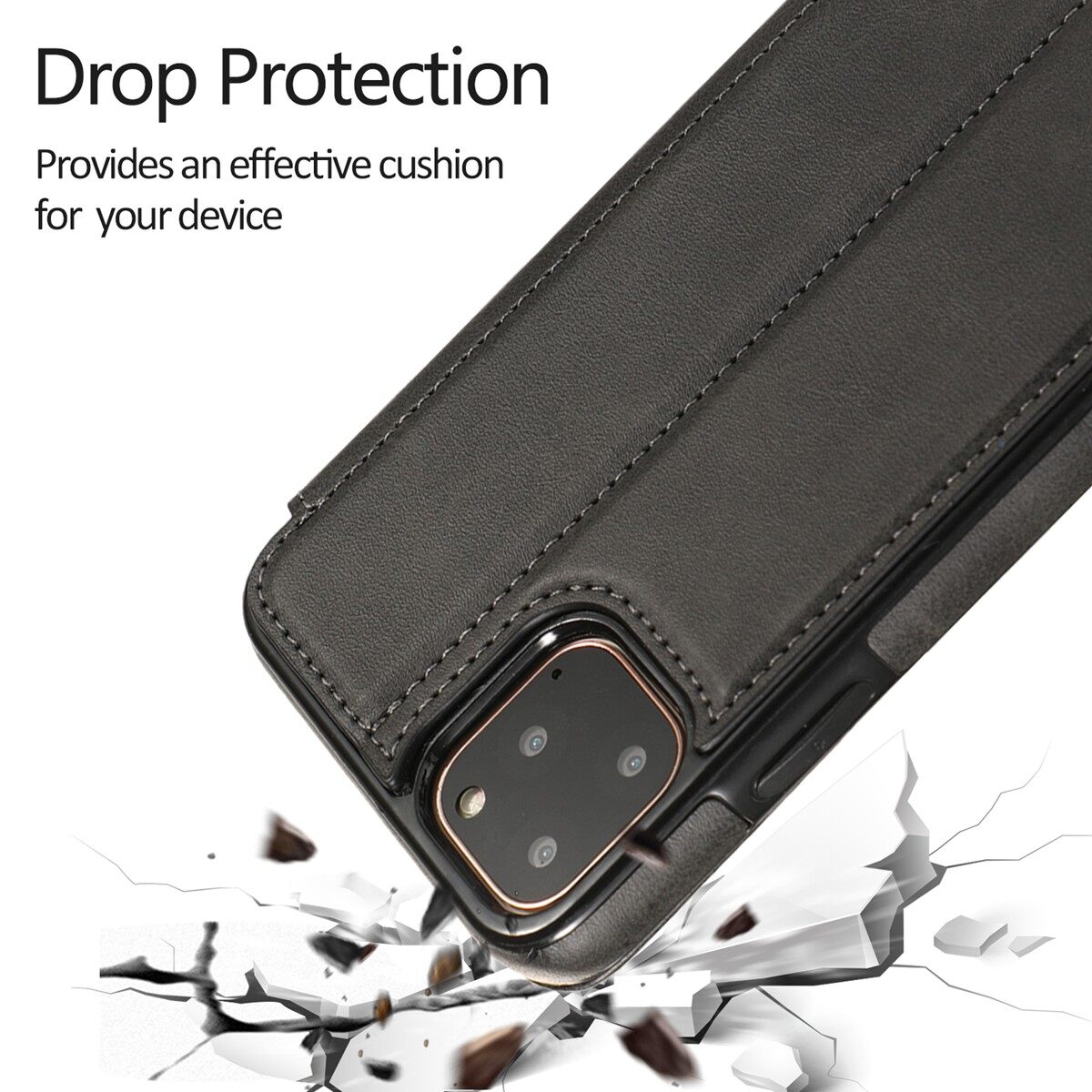 Dành Cho iPhone 6 6S 7 8 Plus X XR XS Max iPhone 11 Pro Max / iPhone 12 Mini / iPhone 12 Pro Max, Bao Da Nắp Gập Dạng Ví Từ Tính Có Khe Cắm Thẻ Đứng Ốp Điện Thoại