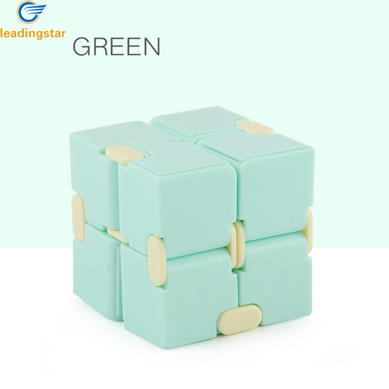 LEADINGSTAR Fast Delivery 2x2 Magic Cube Pocket Flip Infinite Speed Cube Decompression Educational Toys For Children Birthday Gifts