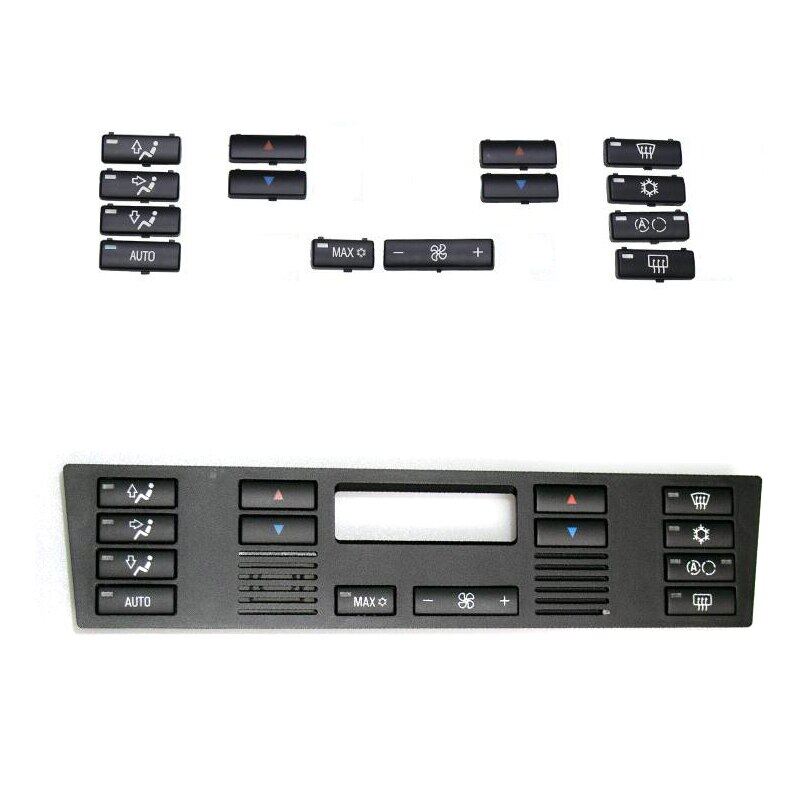 14Pcs/Set Car Climate Control Air Conditioning Switch Button Covers For BMW X5 E53 1999-2006 E39 1996-2002