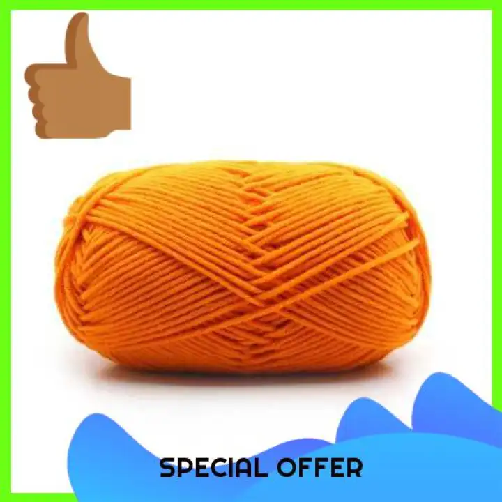 orange wool yarn