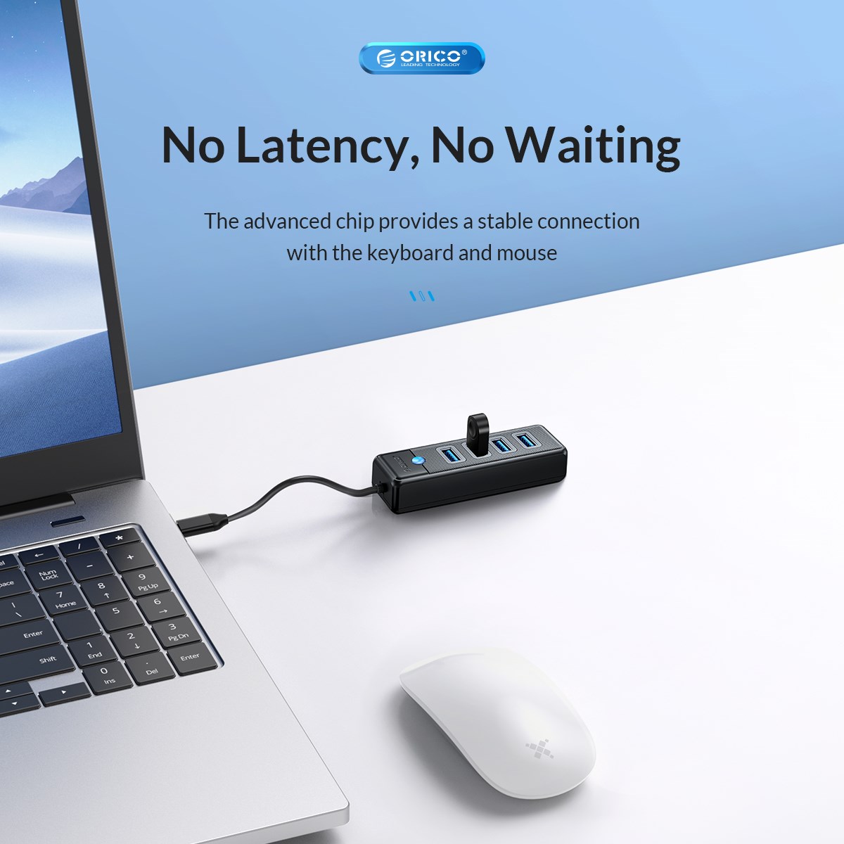 ORICO Bộ Chia Cổng USB Bộ Chuyển Đổi Nhiều 4 Cổng 3.0 Bộ Chia Nhiều Cổng USB Nguồn Micro USB Mở Rộng OTG Tốc Độ Cao Cho Máy Tính PC Phụ Kiện Máy Tính Bộ Chia Usb Adaptador Bộ Chia Usb Có Nguồn Điện