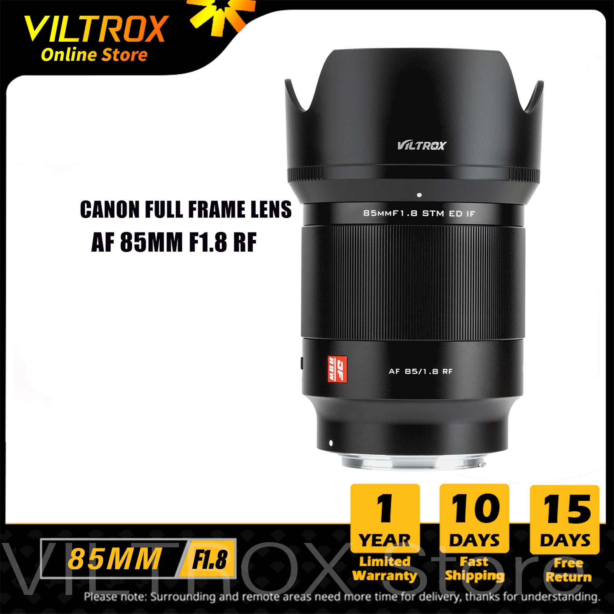 VILTROX 85MM F1.8 Canon Lens Full Frame Auto Focus Portrait Lens Large  Aperture Lens for Canon RF mount EOS-R EOS-R6 Camera Lens | Lazada