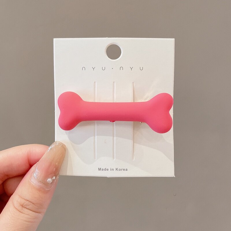 Hair Clip Fashion Cute Bone Shape Hairpin Duckbill Clip Girl Woman Hair Accessories