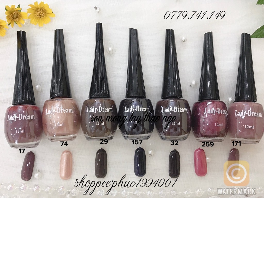 Sơn mong tay ladydream 12ml