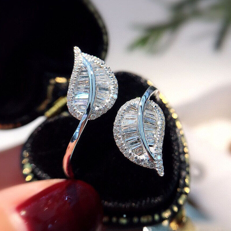 Open Ring Women's Micro Set Zircon Super Sparkling Exquisite Jewelry