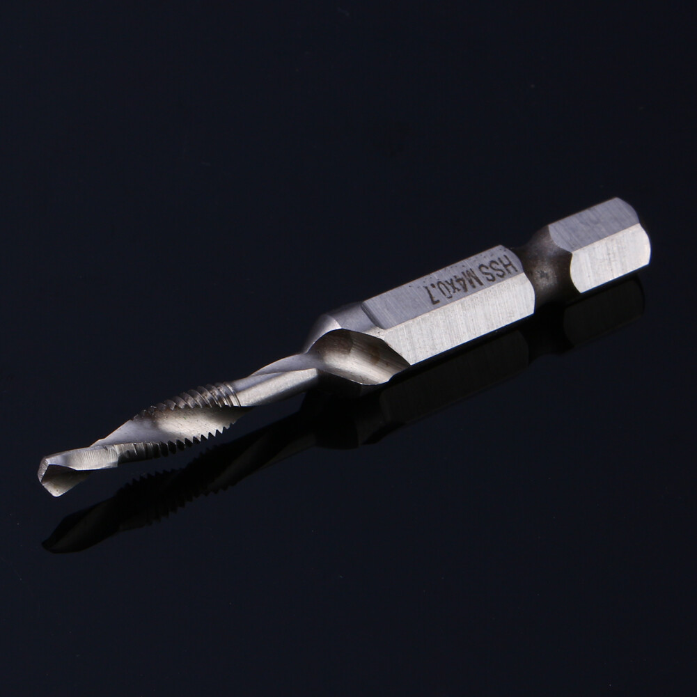 M4 Hex Shank Drill Bits HSS 1/4 Inch Quick Change Hex Shank Tapered Drill Bit Power Tool Part