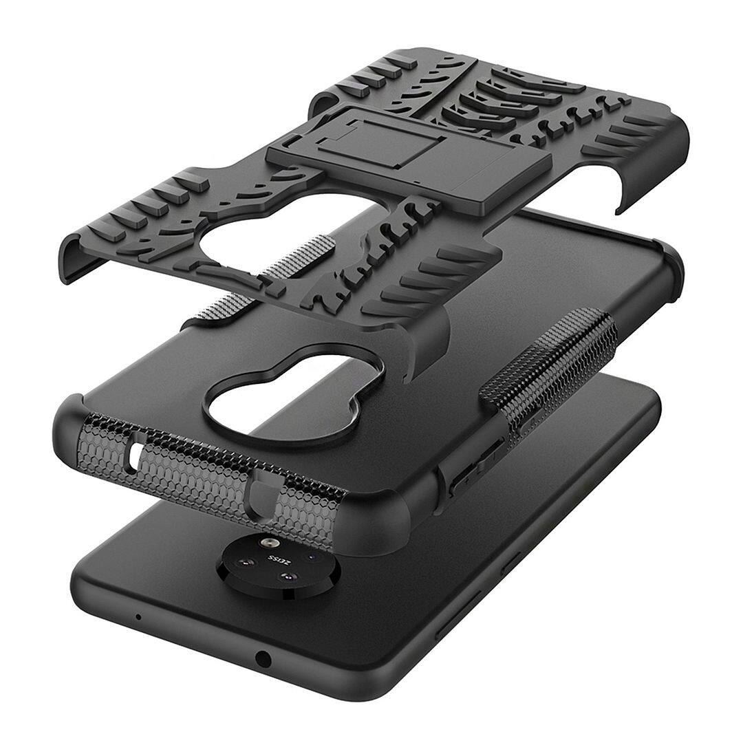 FAYANGRIES Ốp Cho Nokia 7.2 (6.3 "), Ốp Lưng Chống Sốc PC Cứng Và TPU Mềm Bọc Giáp 2 Trong 1 Giá Đỡ Giá Đỡ Giá Đỡ Chân Đế Ốp Điện Thoại
