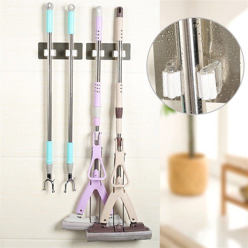 【Decoration】móc Dính Đa Năng Móc Treo Đồ Treo Cây Lau Nhà Gắn Tường Móc Treo Chổi Cọ Có Móc Chắc Chắn Phòng Tắm Nhà Bếp