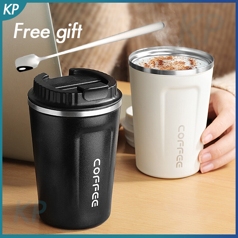 Cốc Giữ Nhiệt Cà Phê Bằng Thép Không Gỉ 380Ml/510Ml Bình Chân Không Di Động Cho Xe Hơi Bình Giữ Nhiệt Du Lịch Bình Giữ Nhiệt Cốc Giữ Nhiệt Làm Quà Tặng