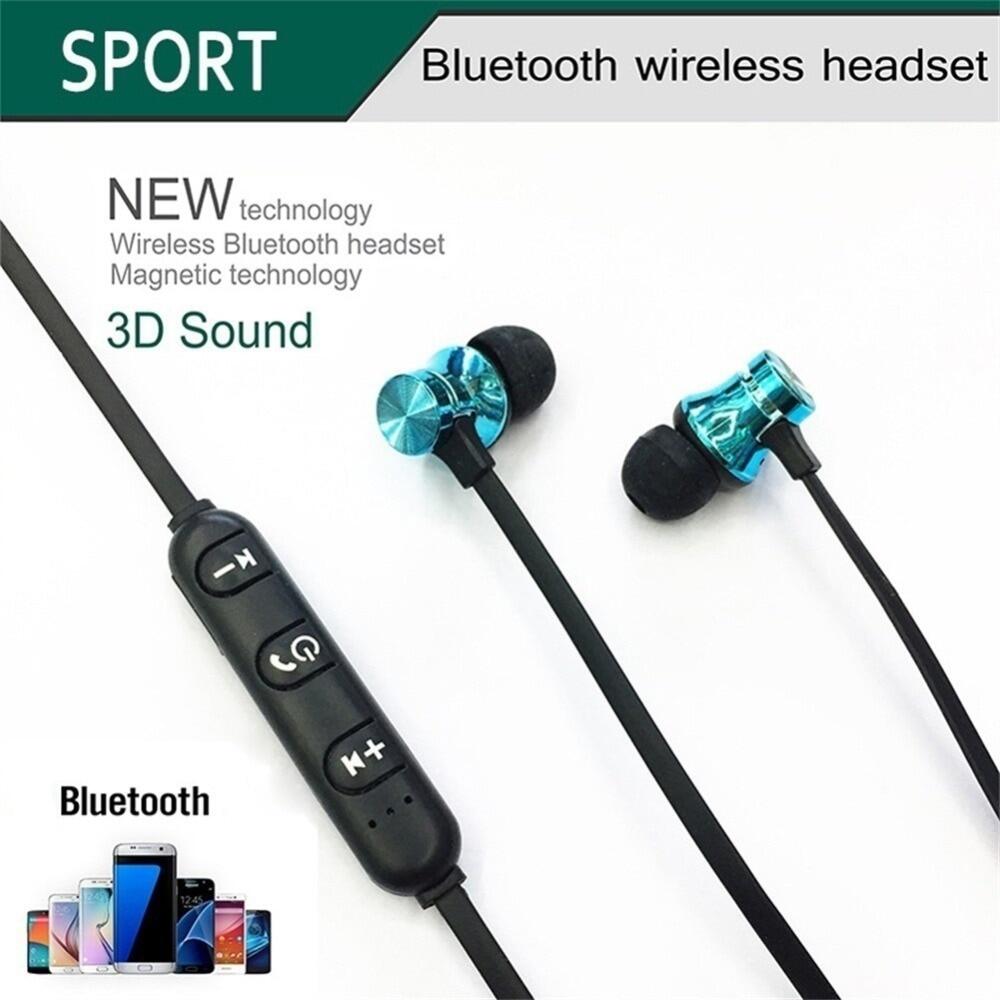 Tai Nghe Âm Thanh Nổi Không Dây Bluetooth Từ Tính Tai Nghe Thể Thao Cho iPhone X 7 8 Samsung S8 Xiaomi Huawei Tai Nghe Nhét Tai Chống Nước Có Mic