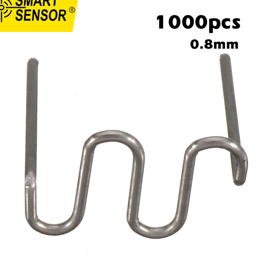 Smart Sensor 1000pcs Tungsten Steel Car Bumpers Plastics Welding Machine Welding Wire Plastics Welders Studs Appearance Repairing Machine Mending Repairing Standard Pre Cut Waves Staple