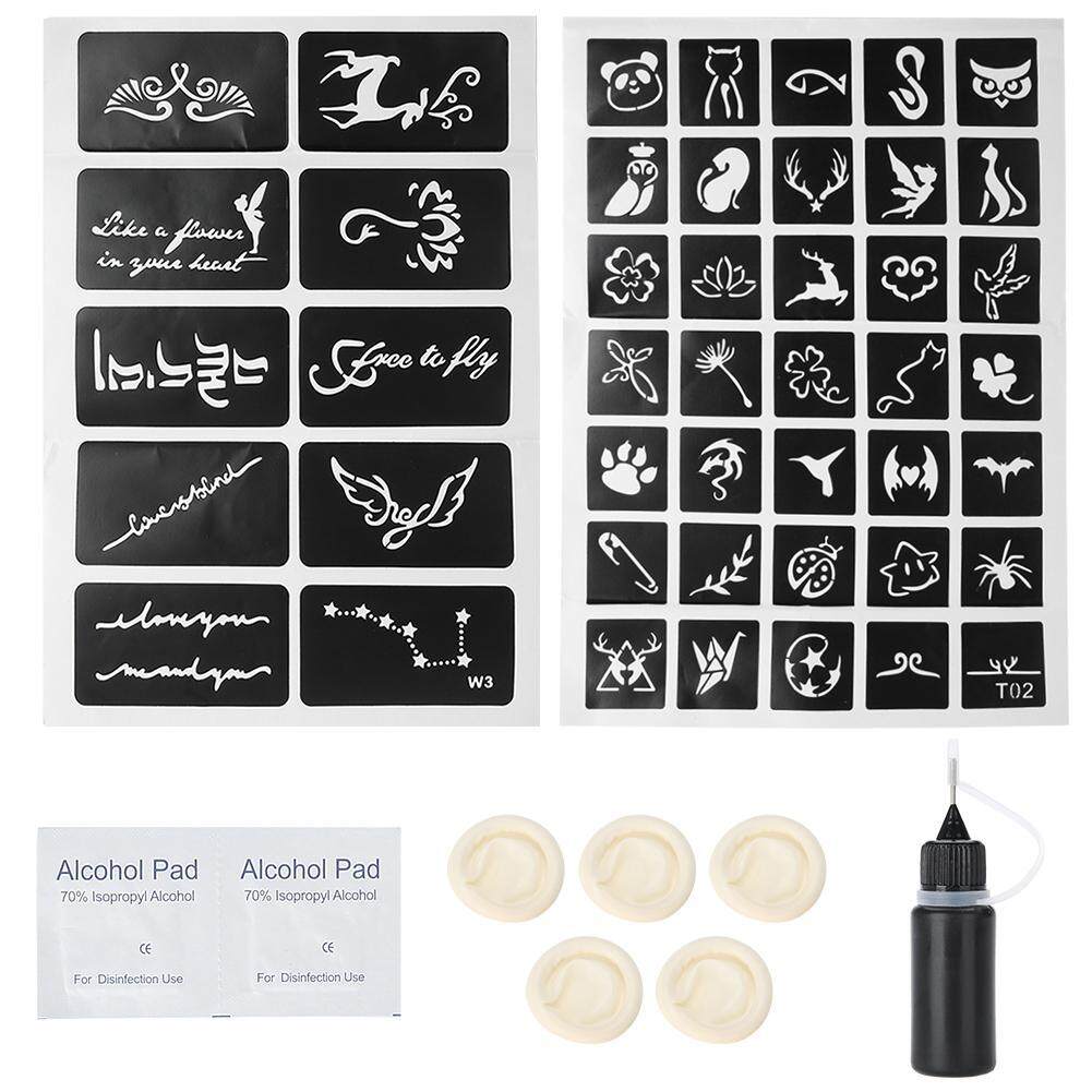10 ml Bền Mực Xăm Tự Nhiên Các Sắc Tố Thực Vật Thân Sơn Trang Điểm Hình Xăm Bộ Mực tốt nhất