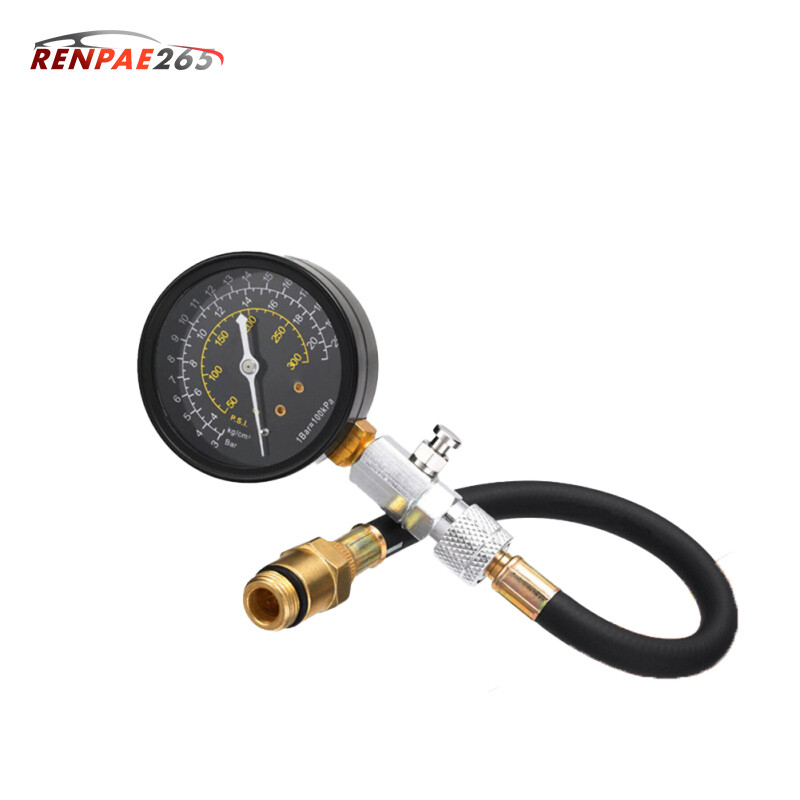 Máy Kiểm Tra Nén Xi Lanh Động Cơ Máy Đo Kiểm Tra Bộ Dụng Cụ Sửa Chữa Kiểm Tra Tự Động Máy Đo Áp Suất 0-300 Psi【cod】