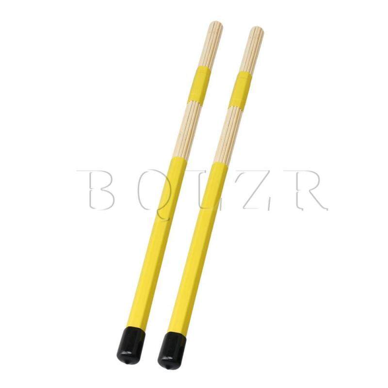 40 cm Tre Trống Jazz Cần Bàn Chải Gậy Bộ Gõ Phụ Kiện Bộ 2 Màu Vàng