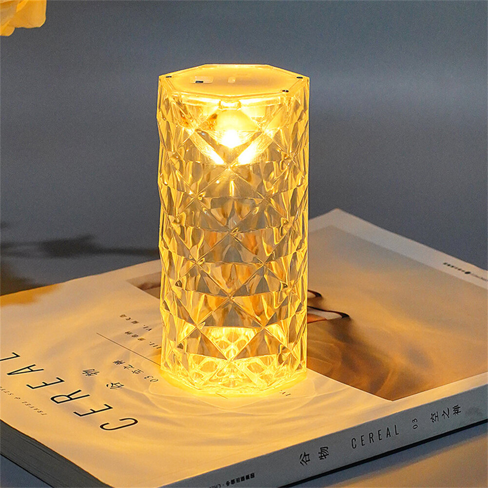 TTMU Nordic Crystal Rechargeable Table Lamp LED Bar Lamp Touch Dimmable Golden Desk Lamp Living Room Bedroom Hotel Lamp Bedside Lamp Nov