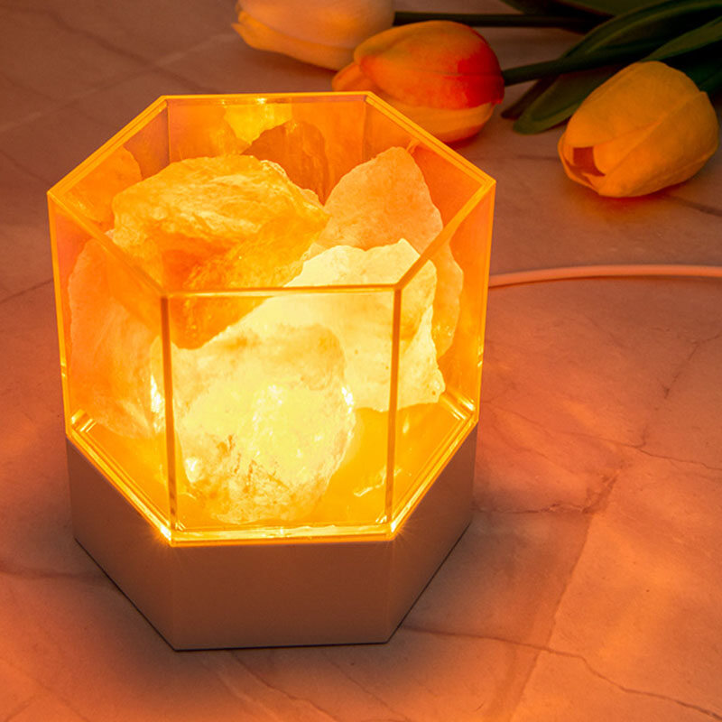 Cross-border salt stone lamp girl bedroom nightlight online celebrity bedside mosquito repellent lamp atmosphere creative birthday gift Aromatherapy outfit