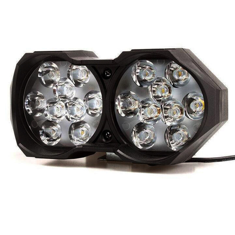 Graceful 1Pc Motorcycle Car Super Bright 18 LED 40W Light Headlight Spotlights Headlamp