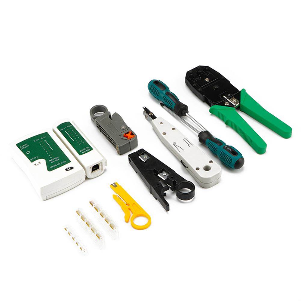 Bộ Dụng Cụ Sửa Chữa Mạng 12 Cái Kìm Uốn Cáp/Kìm Bấm Dây/Kìm Tiếp Tuyến