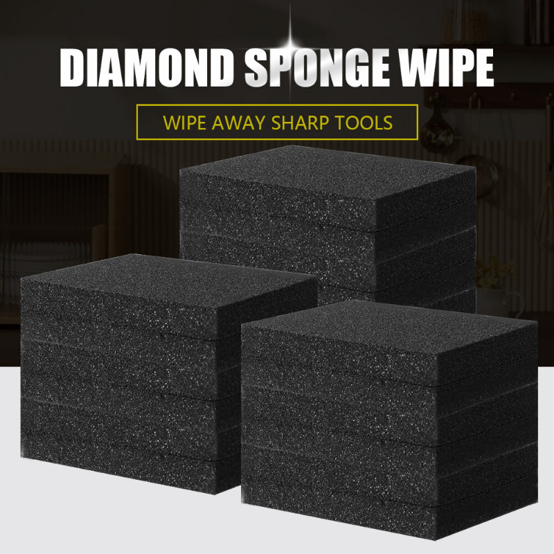 1/3/5PCS đen cục tẩy ma thuật Emery chất tẩy rửa bàn chải làm sạch descaling miếng chà xong nồi cho COOKTOP nồi miếng bọt biển trong phòng bếp