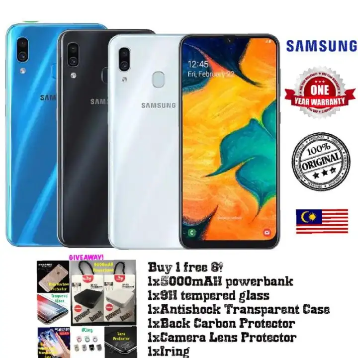 Ready Stock Samsung Galaxy A30 4 64gb Original Malaysia Set Rm79freegift 1yearwarranty Lazada