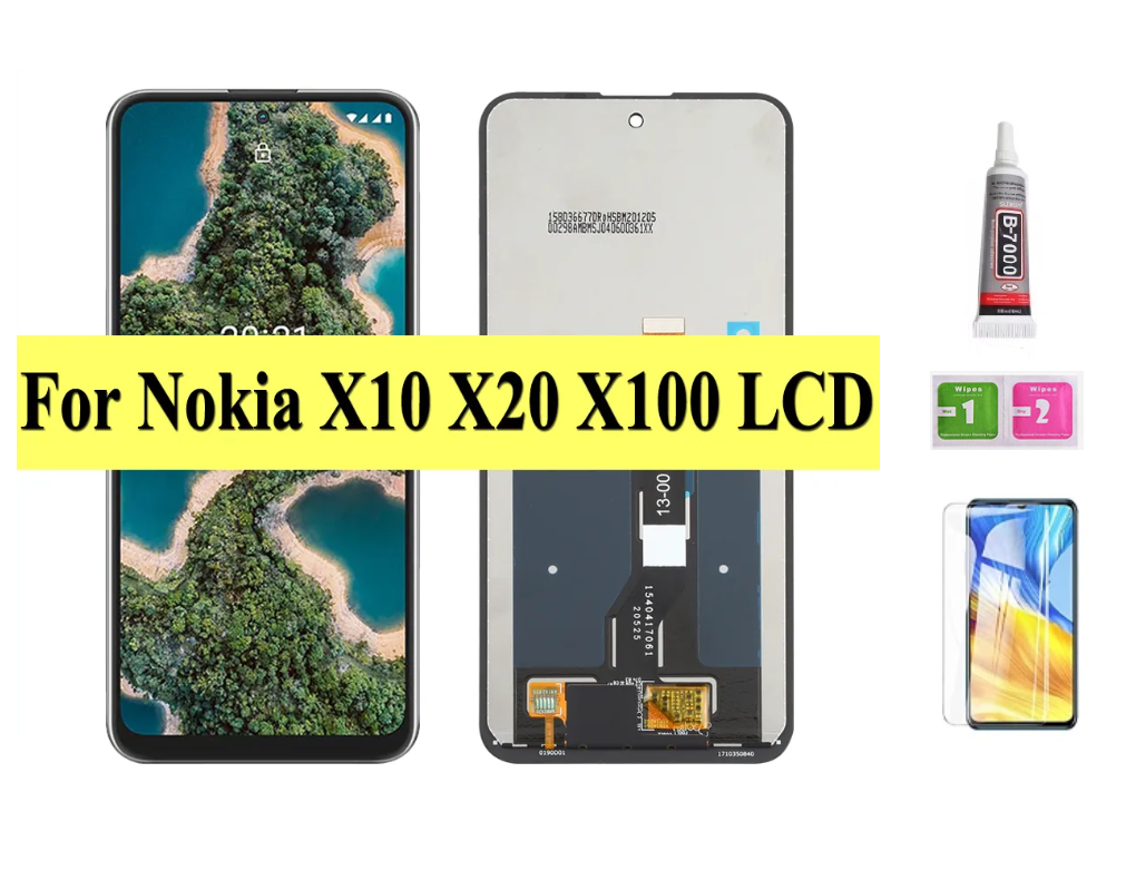 Original lcd with frame for nokia x10 x20 x100 lcd display with touch screen display digitizer