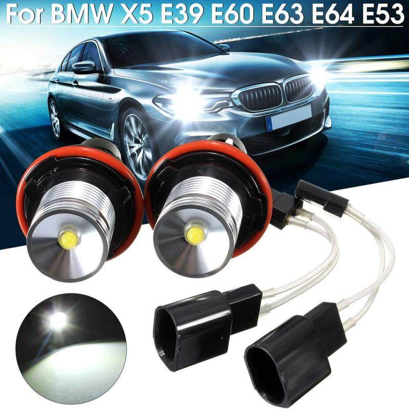 1 cặp 10W angel eyes đèn LED trắng Halo Ring bóng đèn cho BMW E39 E53 E60 E63 E64 E65