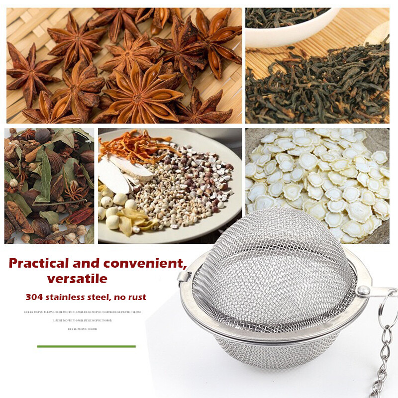 Tea Filter Stainless Steel Reusable Multifunction Mesh Herbal Ball Tea Spice Strainer Infuser Tools Kitchen Supplies