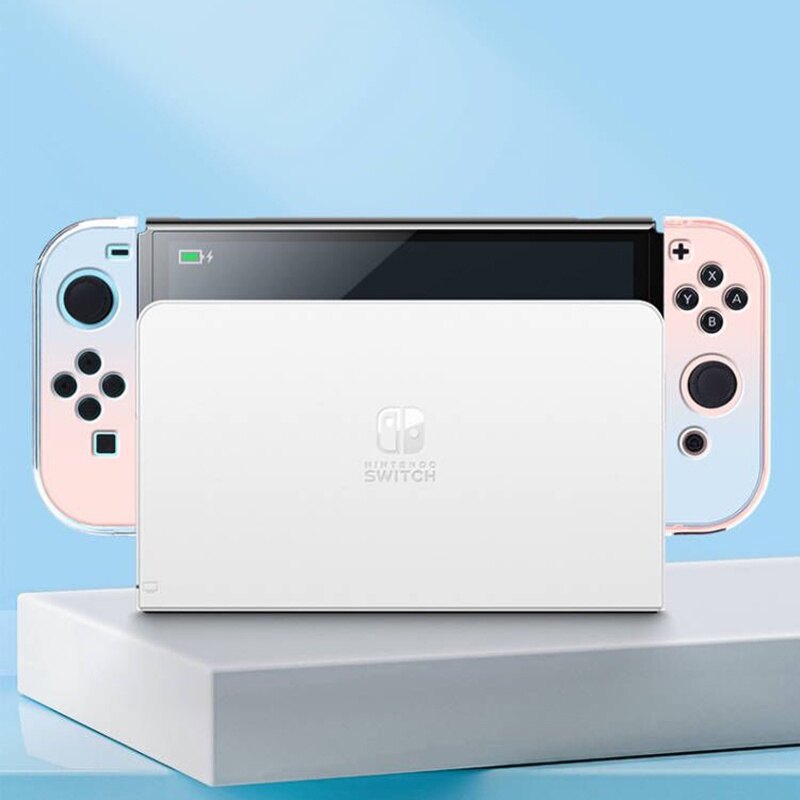Nintendo Switch Ốp Cứng Bảo Vệ OLED Ốp Điều Khiển Joy Con Vỏ Bọc Toàn Bộ 5 Món Cho NS OLED Phụ Kiện