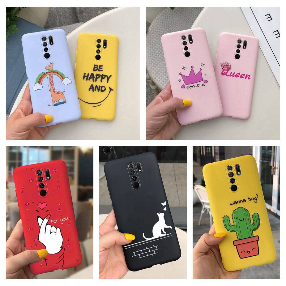 Protection Shell For Xiaomi Redmi 9 Case Cute Cartoon Painting Soft Phone Cover Casing Redmi9