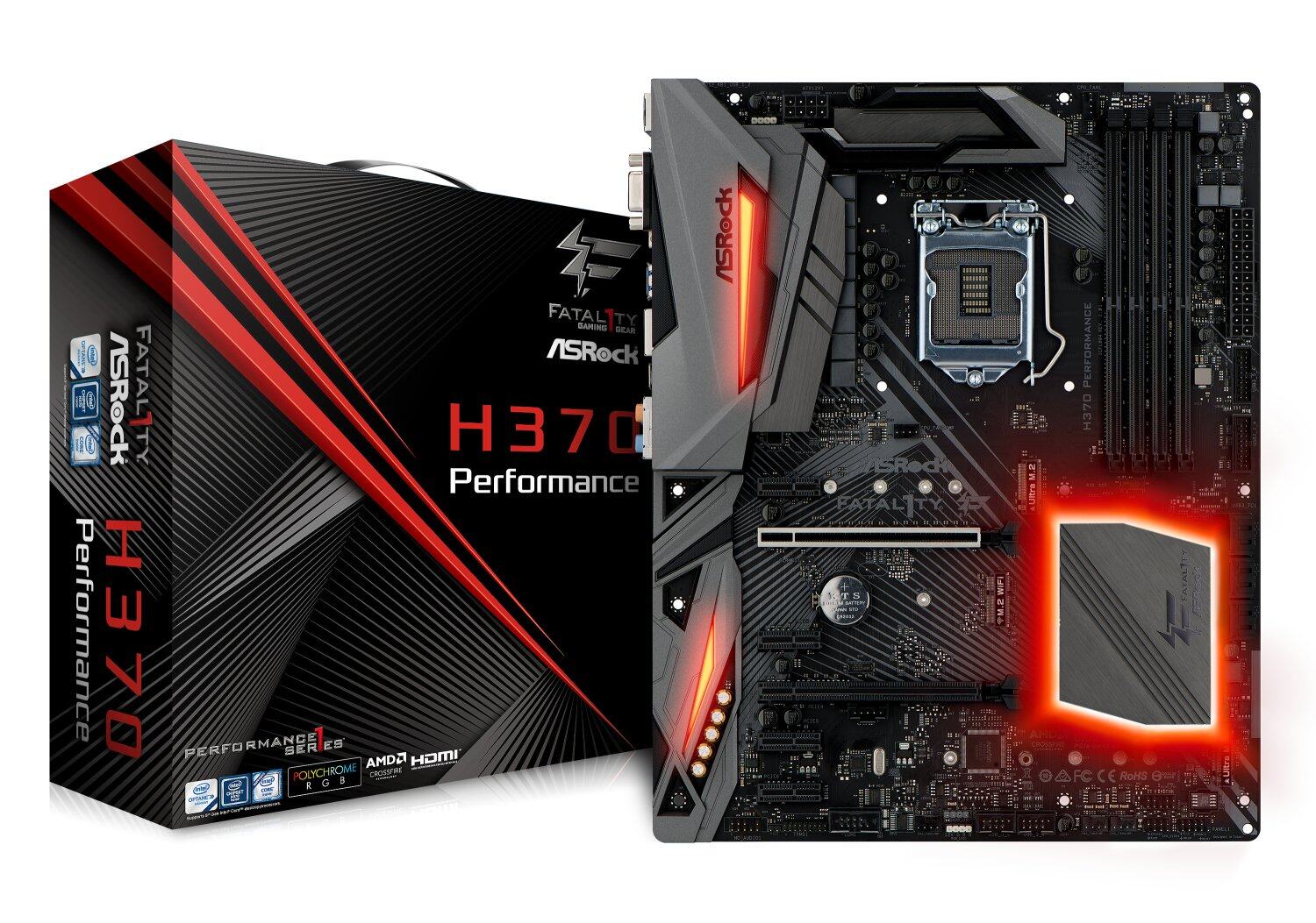 ASROCK Intel H370 Chipset Motherboard ATX Fatal1ty H370 Kinerja