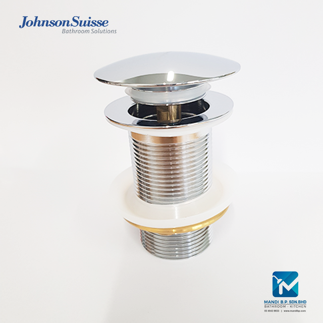 Johnson Suisse Brass Push Up Pop Up Waste comes with Overflow / Without ...