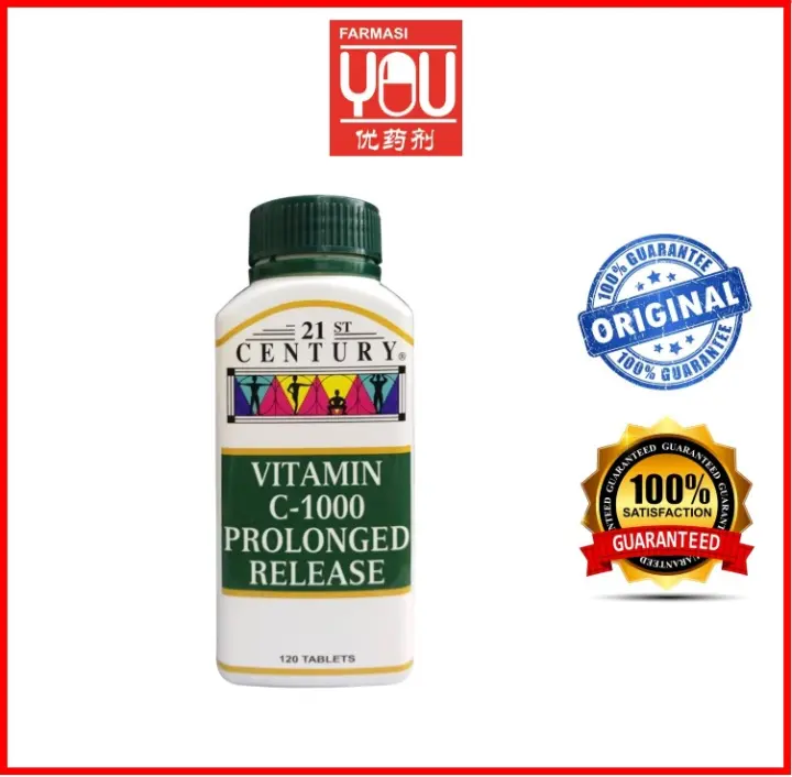 21st Century Vitamin C 1000 Prolonged Release 1 Tablets Lazada