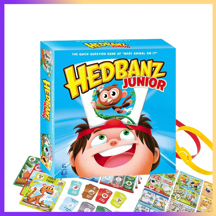 Hedbanz Family Board Game Animal Theme What am i Party Funny Card for Kids Interavtive