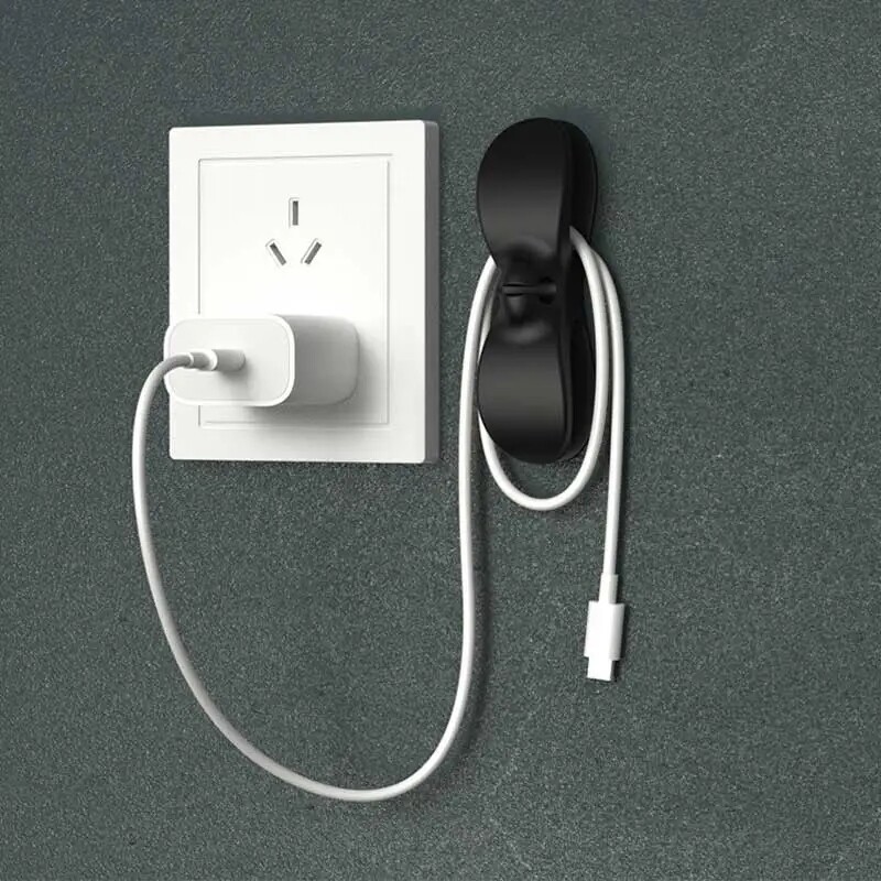 3Pcs Cord Organizer Winder Table Cable Management Cord Holder Cable Manager Fixed Clamp Wire Winder Kitchen Appliances Clips