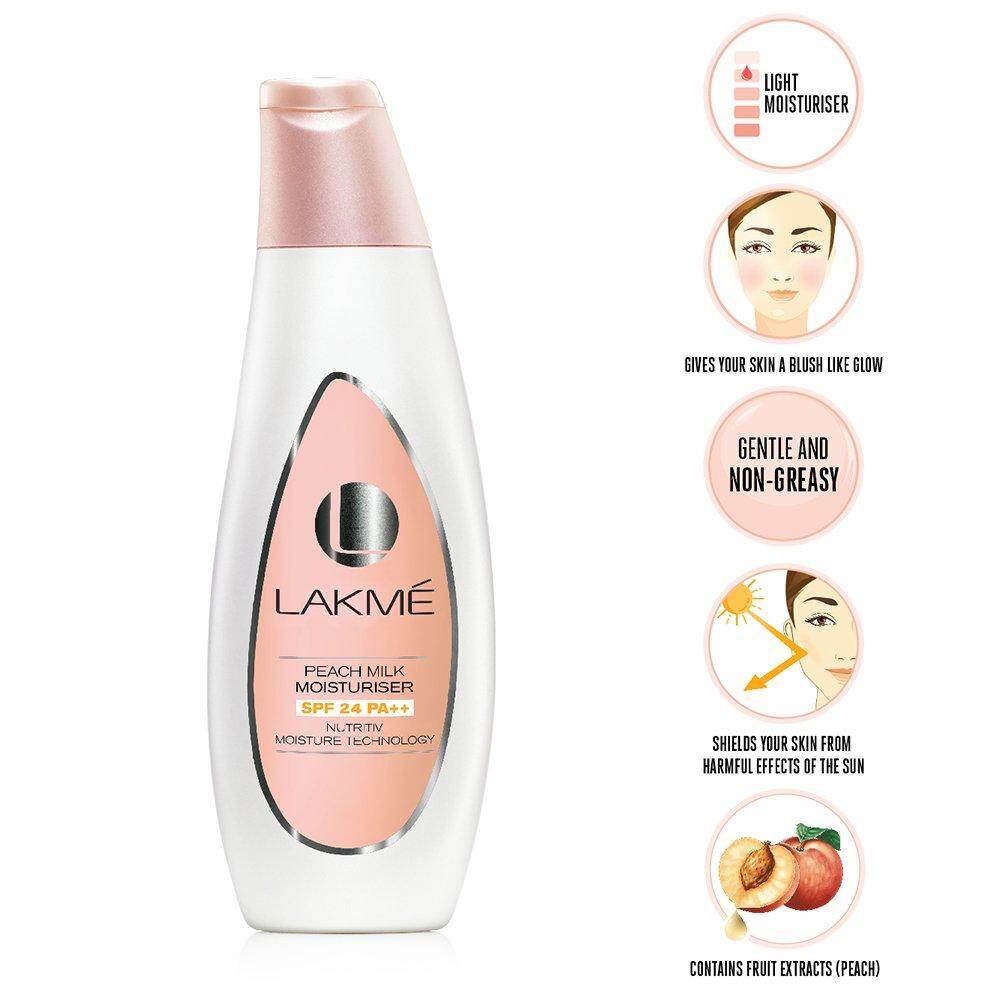 about lakme peach milk moisturizer