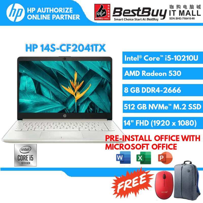 HP 14S-CF2040TX (NSV) / 14S-CF2041TX (PLG) (I5-10210U/8GB/512GB/W10HSL/14FHD) Malaysia