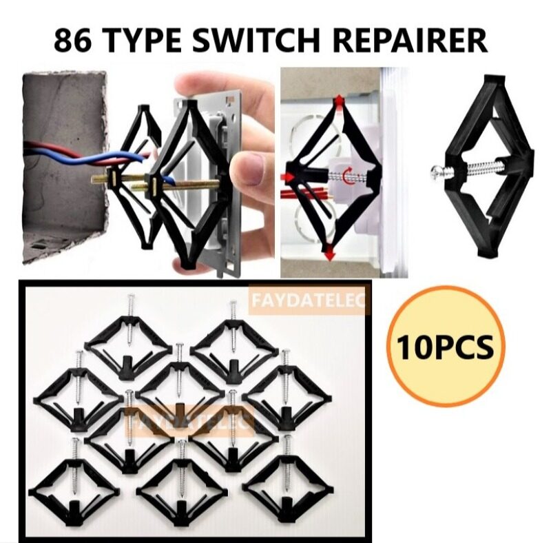 10PCS 86TYPE NYLON CASSETTE REPAIRER SWITCH SOCKET SUPPORT BOX REPAIR