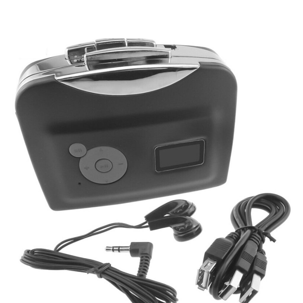 Blesiya Cassette Tape to MP3 Converter, Retro Walkman, Portable Audio Tape Player with Earphones