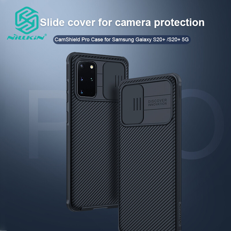 Nillkin Fashion Camera Protect Case for Samsung Galaxy S20 Plus and S20+ 5G Phone Cases Business TPU + PC Camera Protect Shockproof Privacy Back Cover