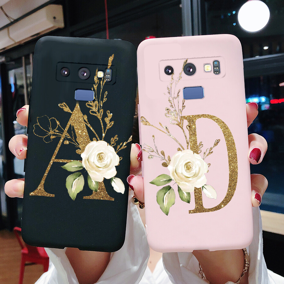 For Samsung Galaxy Note 9 Phone Case Soft Silicone Cute Letters Cover For Samsung Note 9 Note9 Casing