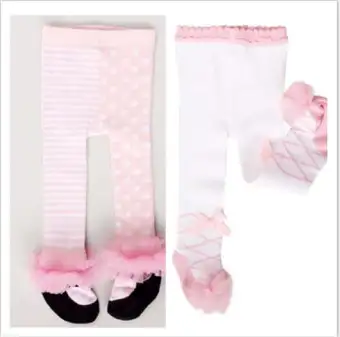 Toddler Kids Baby Girl Cotton Warm Tights Bow Stockings Pants Trousers Pantyhose